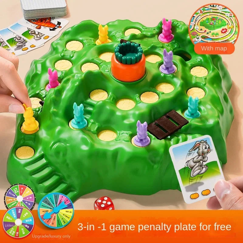 New Rabbit Trap Puzzle Toy Children's Dual Play Multiplayer Board Game Competition Parent Child Interactive Strategy Game