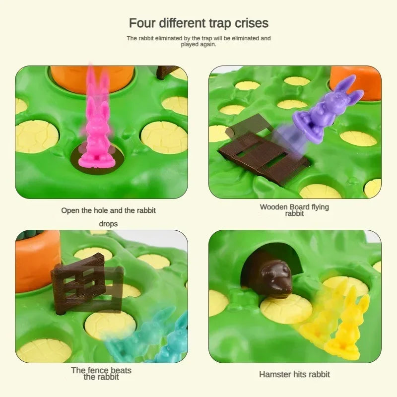 New Rabbit Trap Puzzle Toy Children's Dual Play Multiplayer Board Game Competition Parent Child Interactive Strategy Game
