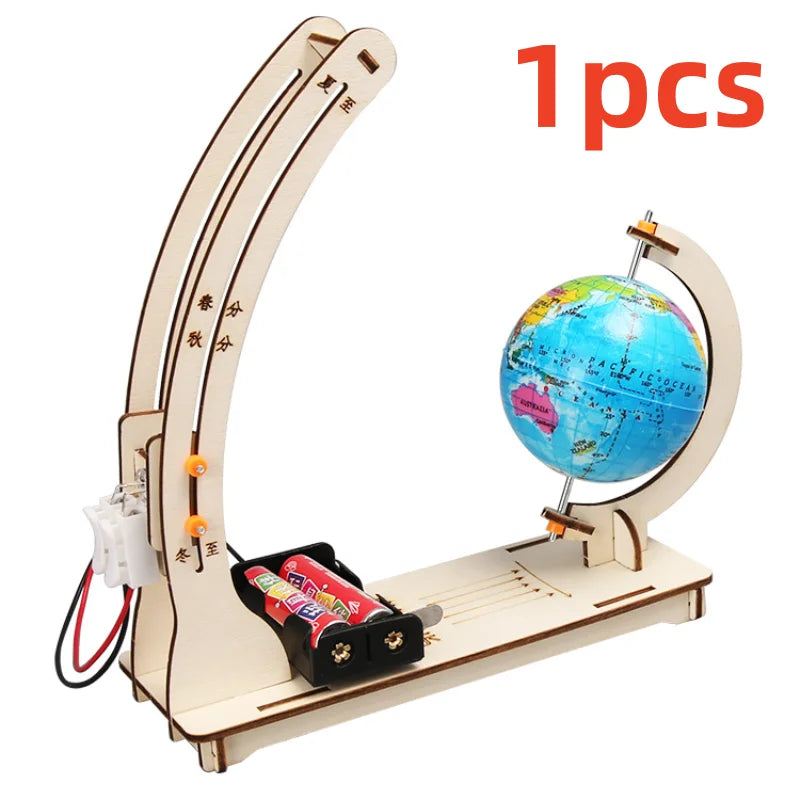 Science Experiment Diy Earth Day And Night Alternation Demonstration Model Children's Hand-made Science And Technology Toys