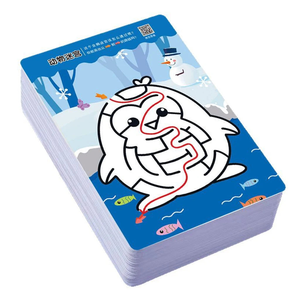 Children's STEM Concentration Training Game 48/64/80 PCS Eco-Friendly Educational Toys for Early Childhood Brain Development