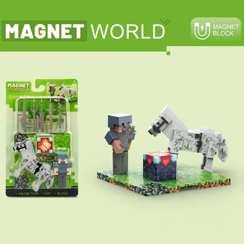 STEM Toys Magnet World Cube Building Sets Magnetic DIY Building Blocks Birthday Creative Gifts for Kids Children Sensory Toy