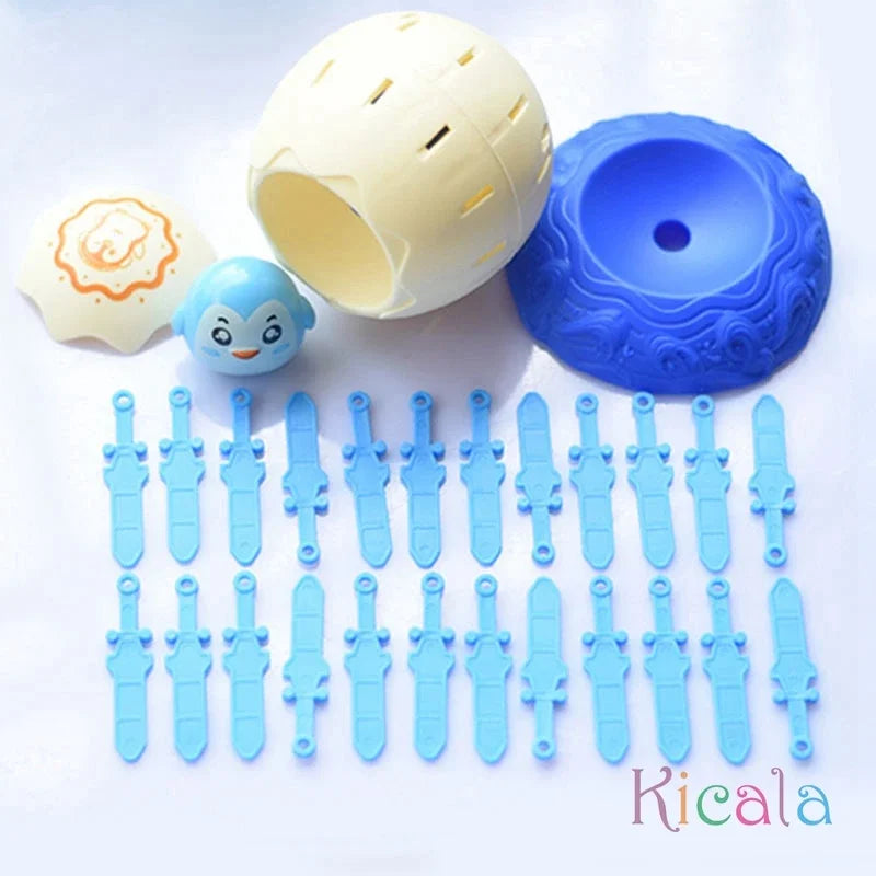 Interactive Penguin Pirate Barrels Educational Toy for Kids Holiday Party Fun Parent-Child Games Unique Puzzle Gift