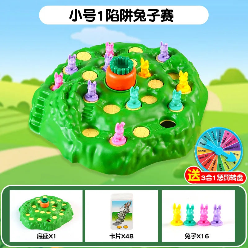 New Rabbit Trap Puzzle Toy Children's Dual Play Multiplayer Board Game Competition Parent Child Interactive Strategy Game