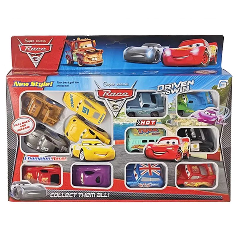 New Mini Cars Disney Pixar Cars 3 Rebound Car Model 12 PCS Lightning McQueen Jackson Storm Plastic Toys For Children Gift Boxes