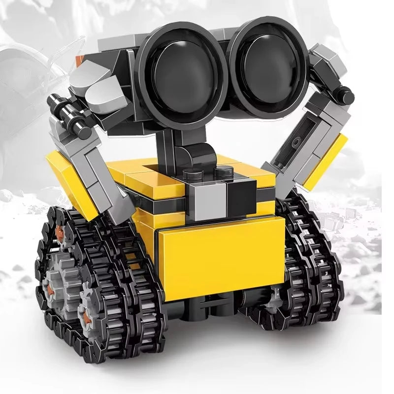 DIY Assembly Building Blocks Mini Wally MOC Multi Joint Mobile Classic Movie Mini Robot Model Children's Toy Rising Gift