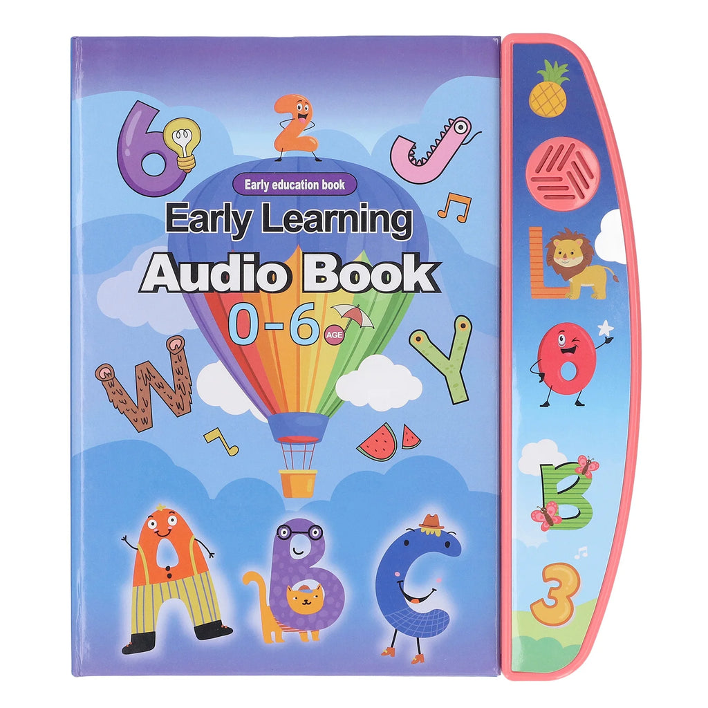 Children Electronic Book English Early Educational Action Finger Reading With Sound Portable Audio Book For2-6 Kids