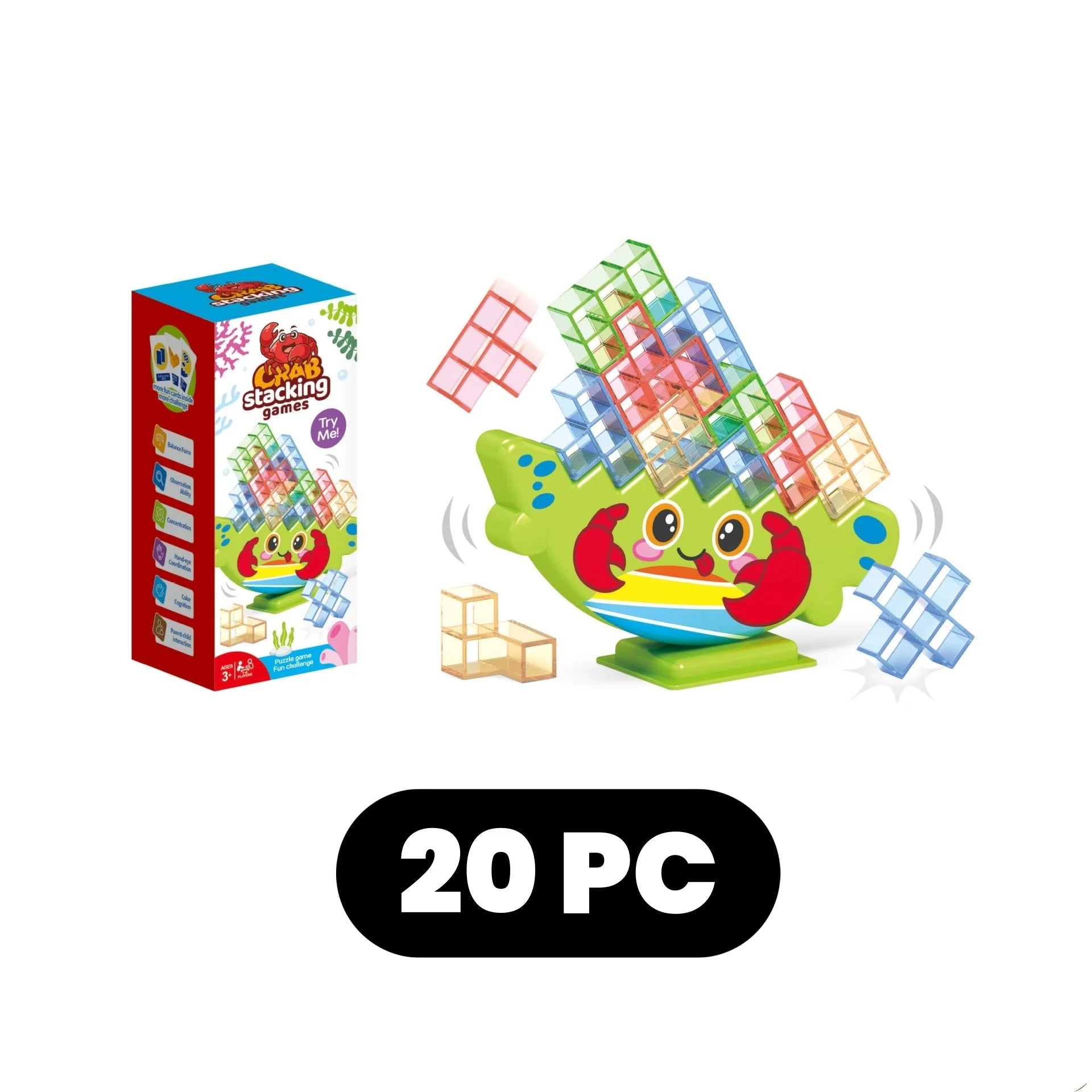 Stacking Game Dinosaur building blocks party game toy Stacked High Tetris Block Desktop Balance Block Stacked Puzzle Board Game