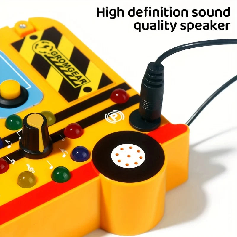 Interactive school bus learning toy with lights, switches and realistic engine sounds Sensory play for children 18 months and up