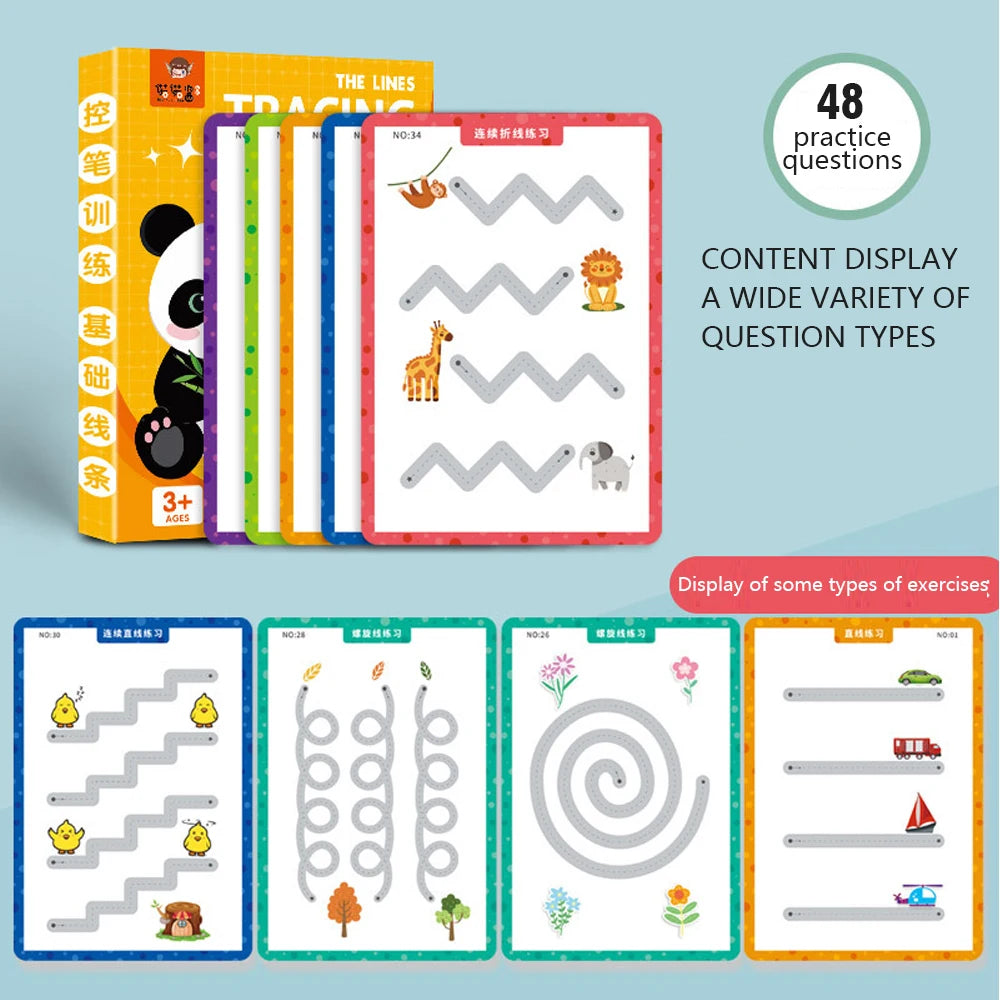 Children's STEM Concentration Training Game 48/64/80 PCS Eco-Friendly Educational Toys for Early Childhood Brain Development