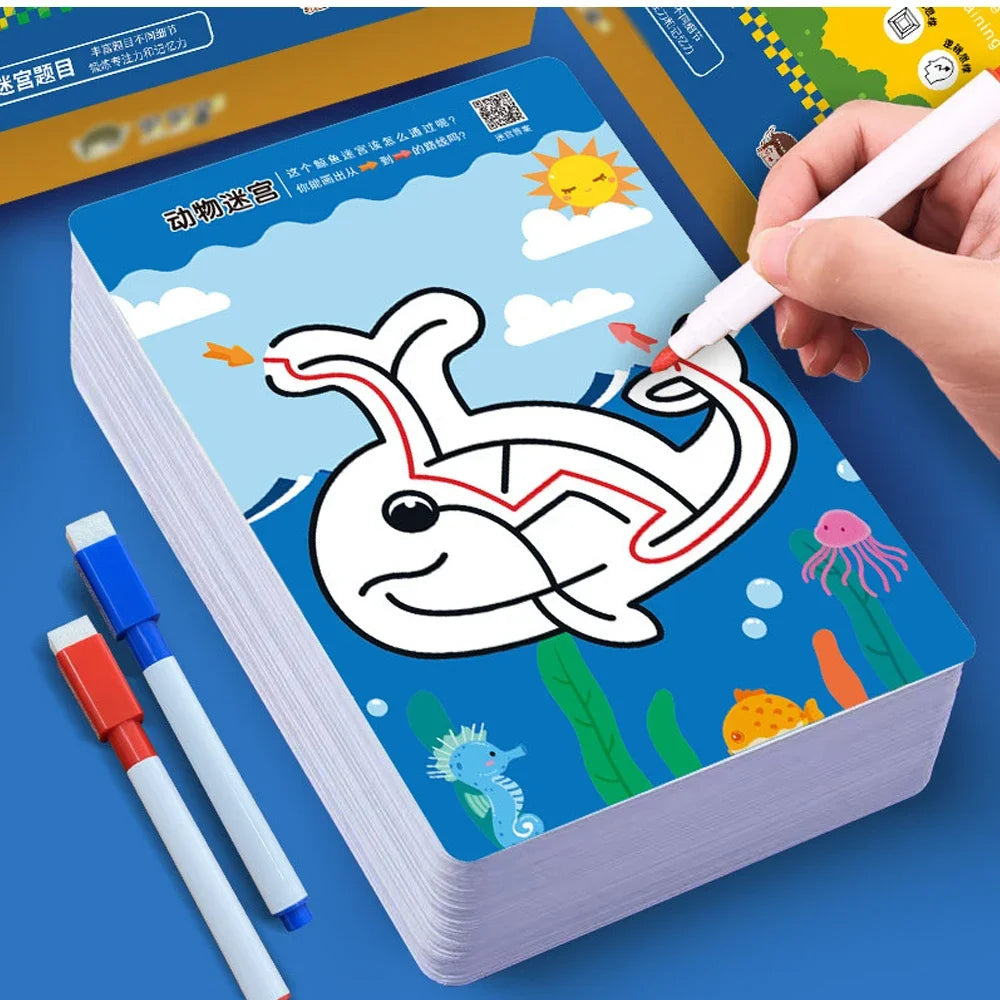 Children's STEM Concentration Training Game 48/64/80 PCS Eco-Friendly Educational Toys for Early Childhood Brain Development