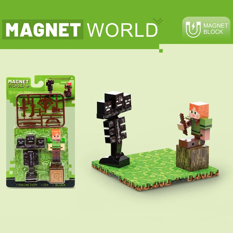 STEM Toys Magnet World Cube Building Sets Magnetic DIY Building Blocks Birthday Creative Gifts for Kids Children Sensory Toy