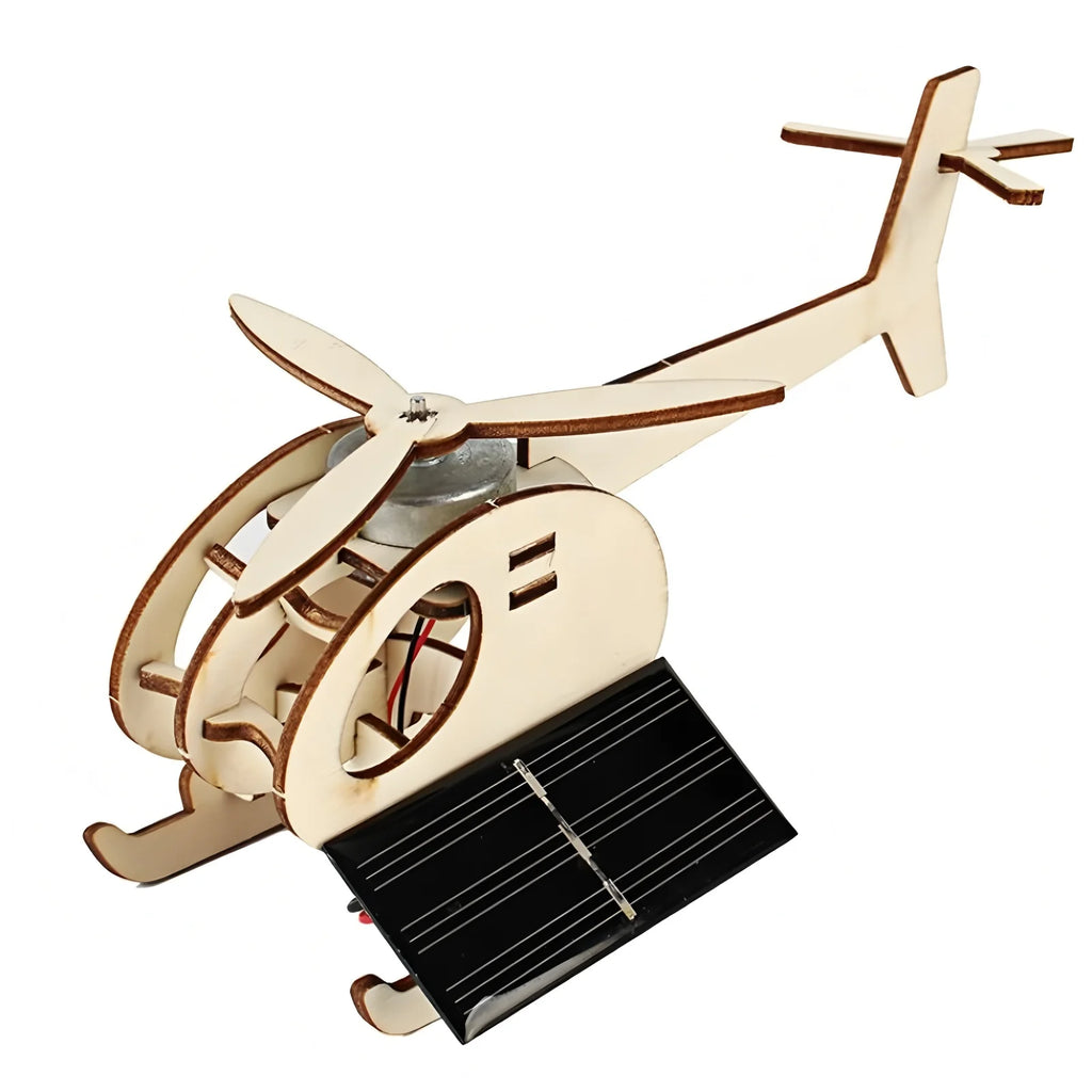 Solar-powered helicopters, children's DIY handcrafted assembly models, 3D wooden jigsaw puzzles, educational science experiments