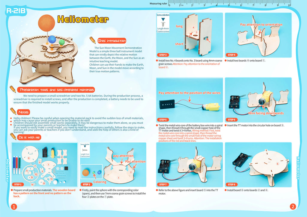 Children's DIY Handmade Small Production Technology Physical Model Science Toy Experiment Educational Toy Project for School Kid