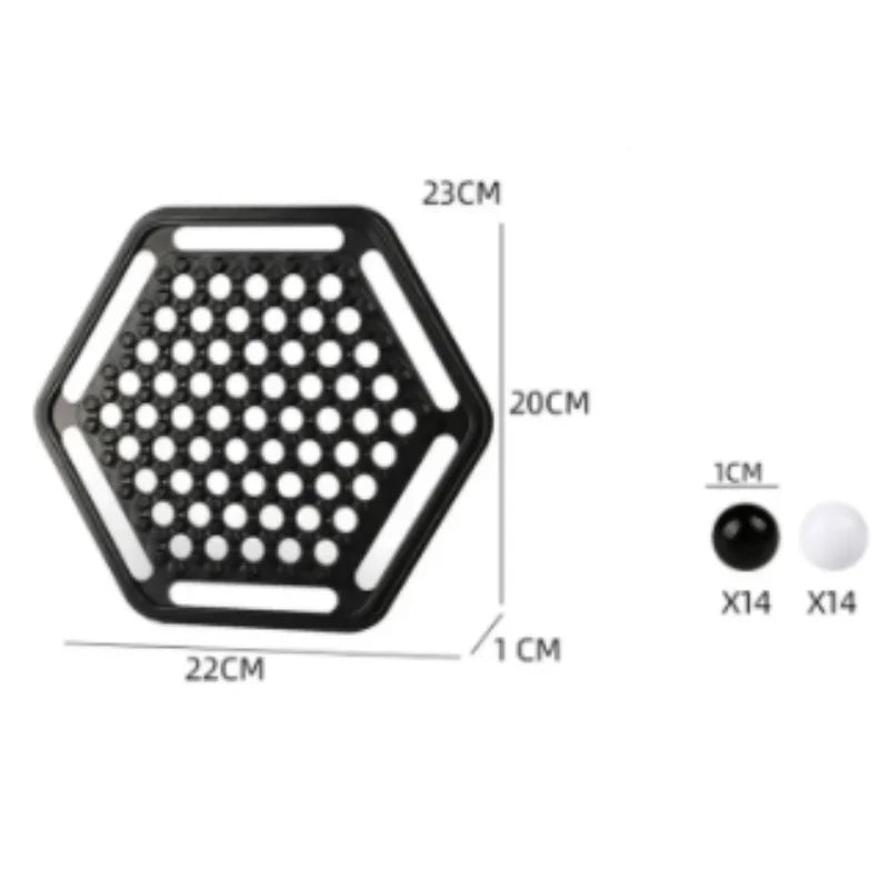 Push hard Chess Set - Family Interactive Logic Game Children's Strategy Train Black White Board Game for Parent-Child Engagement