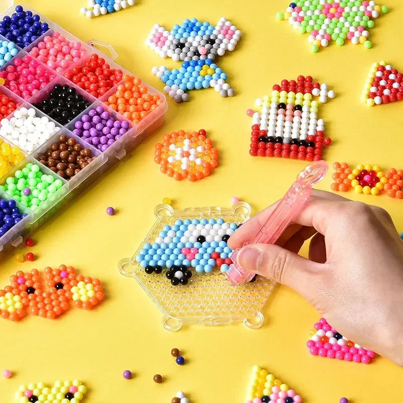 5mm Montessori Diy Beads Games For Boy Kids Toys Girls Children Gifts Magic Water Bead Dinosaur Puzzles Set 3-5-8-10 Years Old