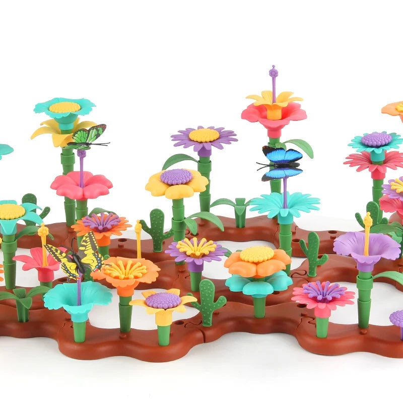 New Grow Their Imagination with STEM Educational Flower Garden Building Toy - Perfect Gift for 3-7 Year Old Boys & Girls!