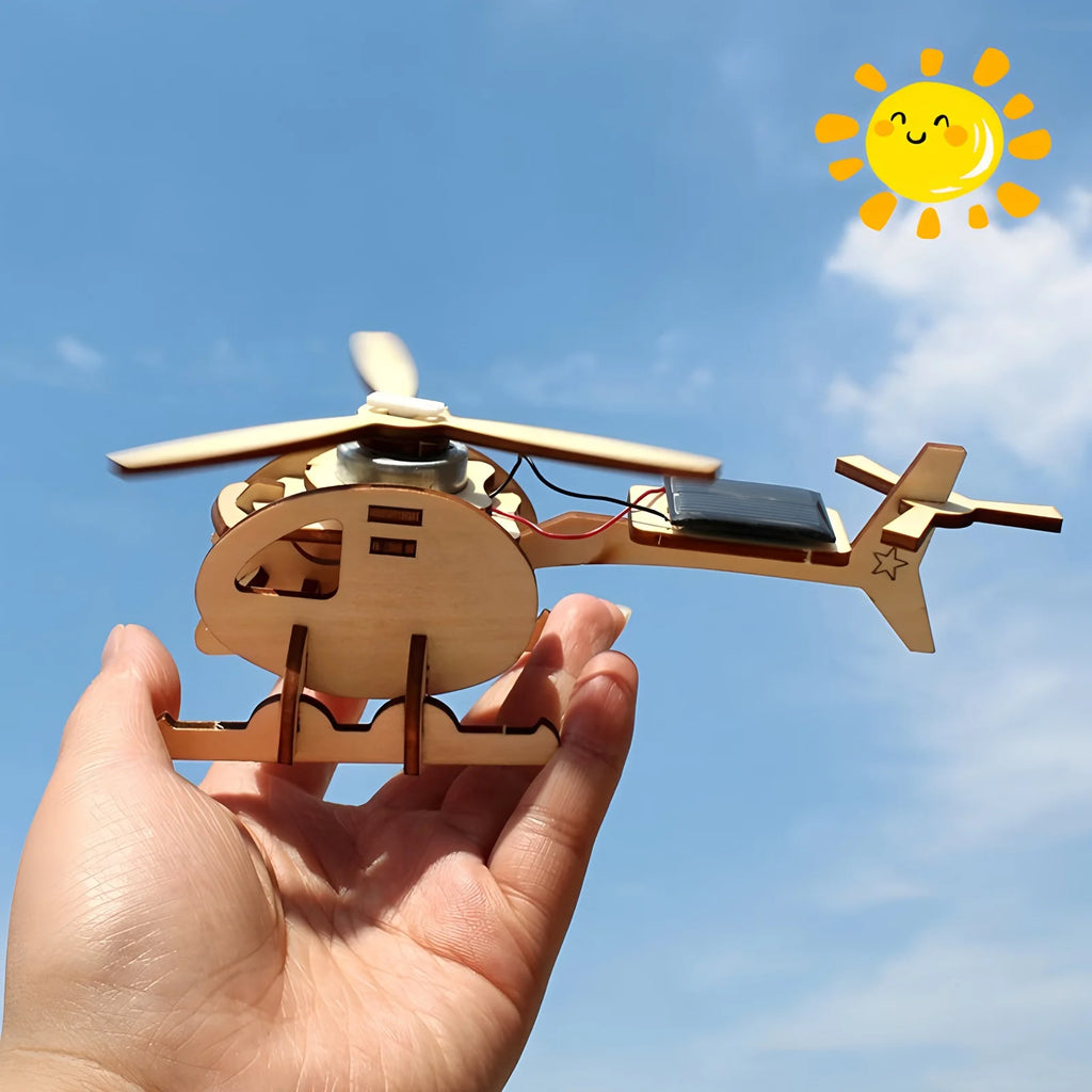 Solar-powered helicopters, children's DIY handcrafted assembly models, 3D wooden jigsaw puzzles, educational science experiments