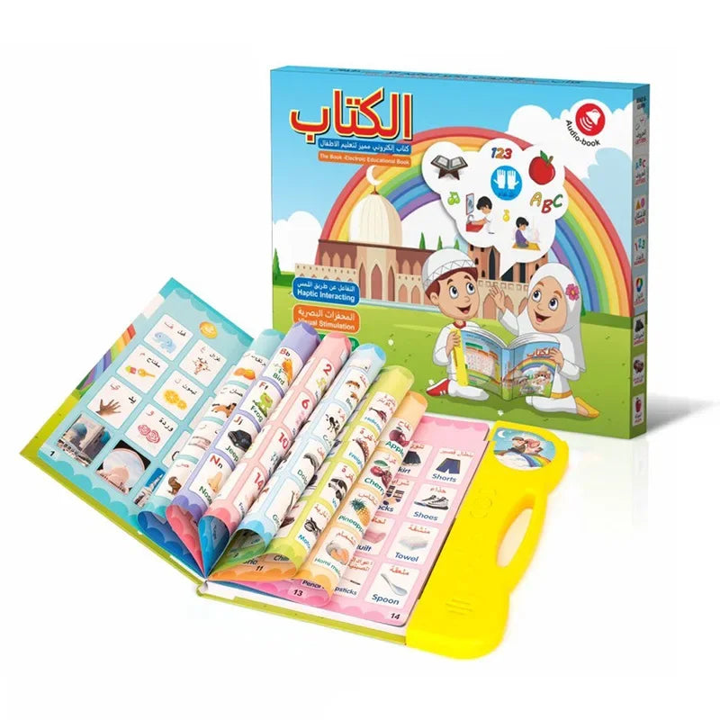 Arabic English Letters Alphabet Kids Ebook Reading Machines Multi Function Learning Baby Early Education Toys