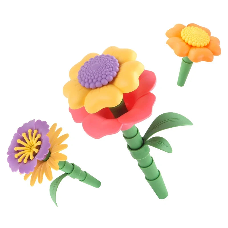 New Grow Their Imagination with STEM Educational Flower Garden Building Toy - Perfect Gift for 3-7 Year Old Boys & Girls!