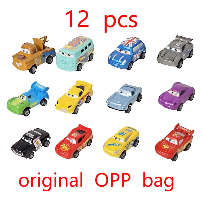 New Mini Cars Disney Pixar Cars 3 Rebound Car Model 12 PCS Lightning McQueen Jackson Storm Plastic Toys For Children Gift Boxes