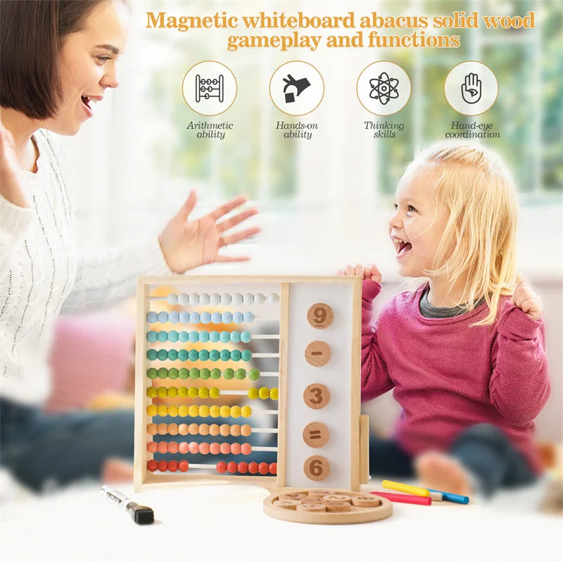 Kids Math Arithmetic Wooden Magnetic Digital Counting Toy Montessori Games for Baby Early Learning Education Children's Toys