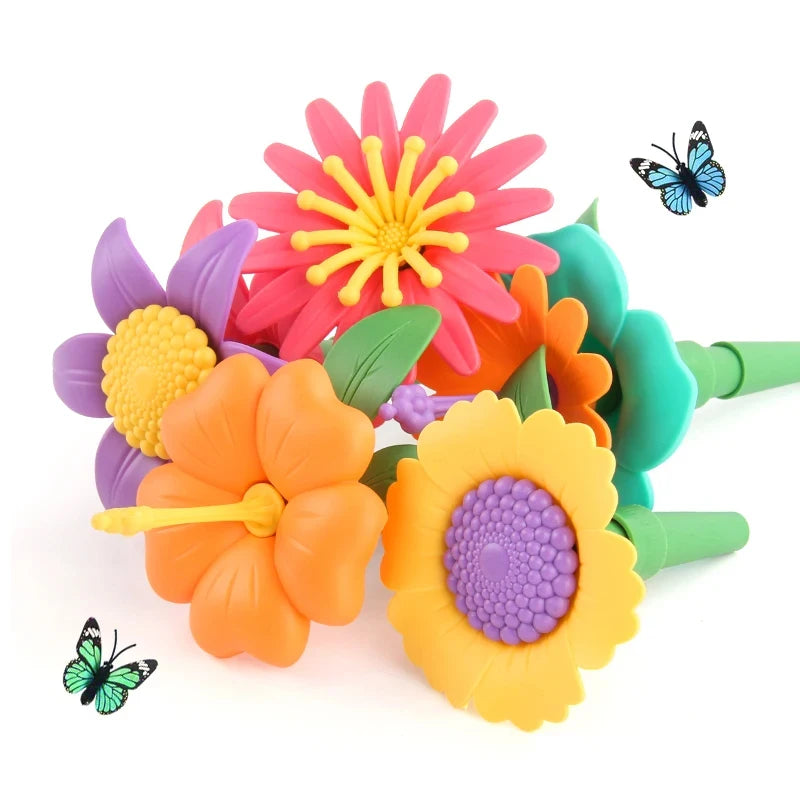 New Grow Their Imagination with STEM Educational Flower Garden Building Toy - Perfect Gift for 3-7 Year Old Boys & Girls!