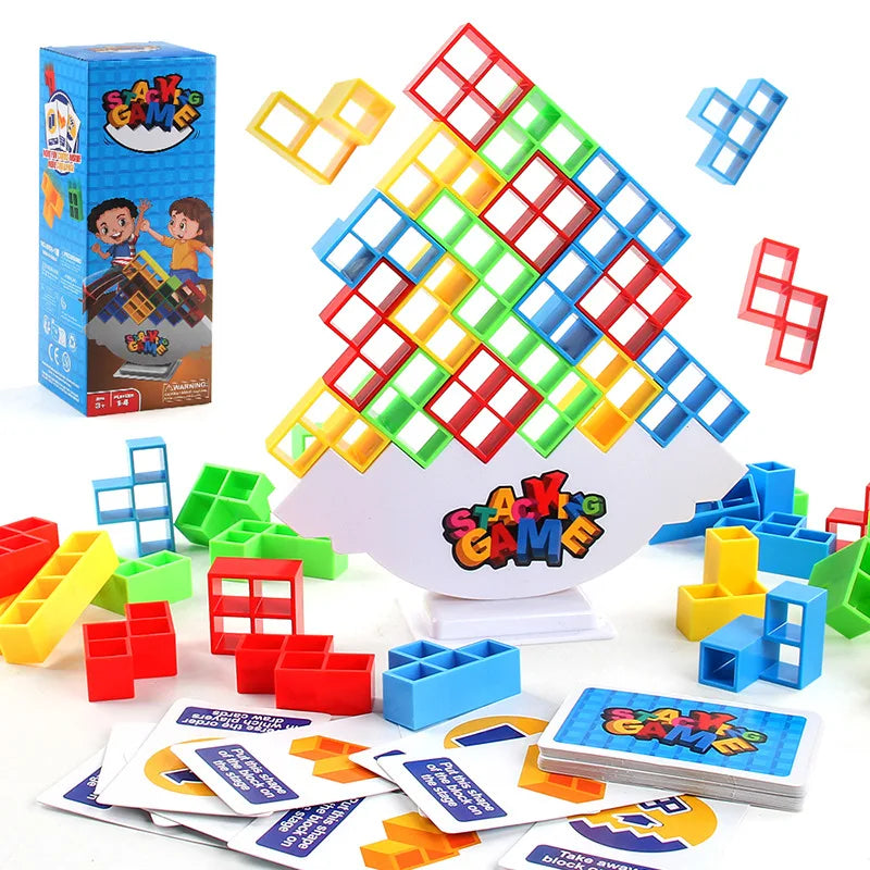 Stacking Game Dinosaur building blocks party game toy Stacked High Tetris Block Desktop Balance Block Stacked Puzzle Board Game