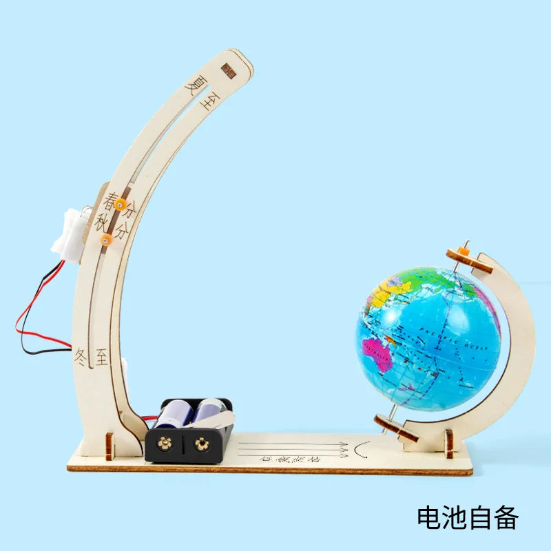 Science Experiment Diy Earth Day And Night Alternation Demonstration Model Children's Hand-made Science And Technology Toys