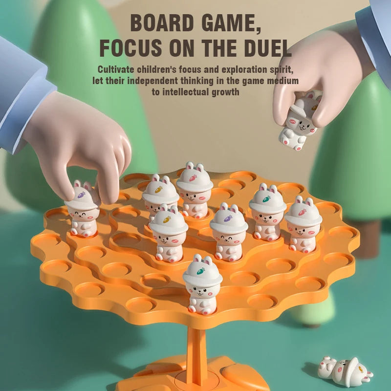Fun Frog Balance Tree Children Math Toys Balancing Board Game Parent-child Interaction Tabletop Balance Game Toy Gift for Kids