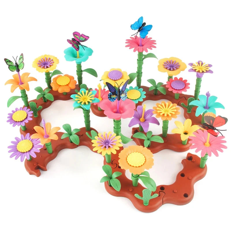 New Grow Their Imagination with STEM Educational Flower Garden Building Toy - Perfect Gift for 3-7 Year Old Boys & Girls!