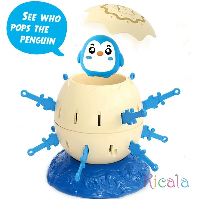 Interactive Penguin Pirate Barrels Educational Toy for Kids Holiday Party Fun Parent-Child Games Unique Puzzle Gift